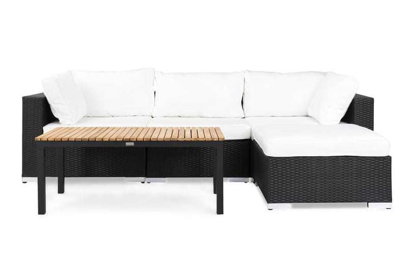 Bahamas Loungegrupp svart 4 - Polyrattan - Have - Udendørs miljø - Altan & terrasse - Altanmøbler