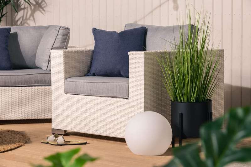 Bahamas Loungegrupp Vit 2 - Polyrattan - Have - Udendørs miljø - Altan & terrasse - Altanmøbler