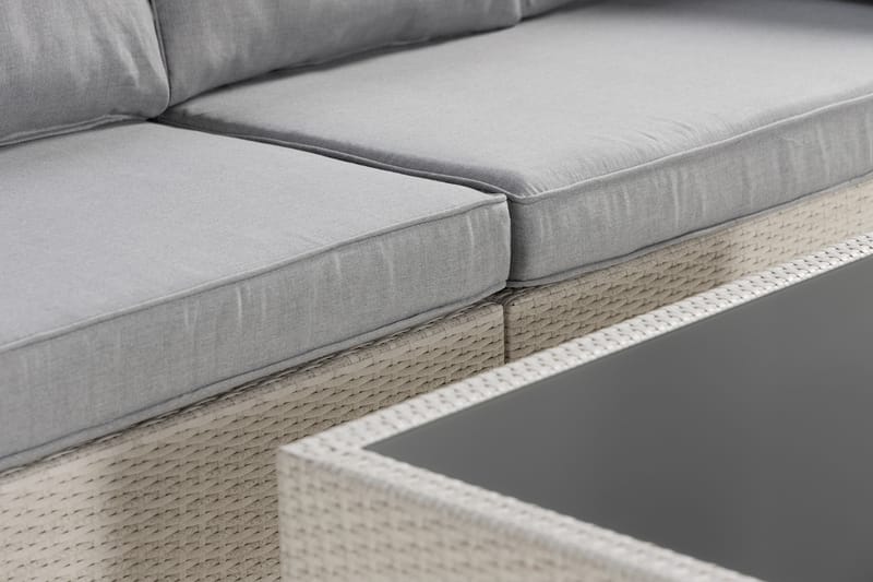 Bahamas Loungesæt 1 - Polyrattan Hvid - Have - Udendørs miljø - Altan & terrasse - Altanmøbler