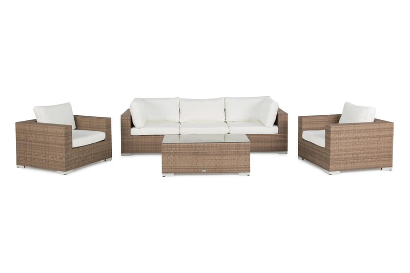 Bahamas Loungesæt 2 - Sand - Altanmøbler - Sofagrupper udendørs - Loungesæt