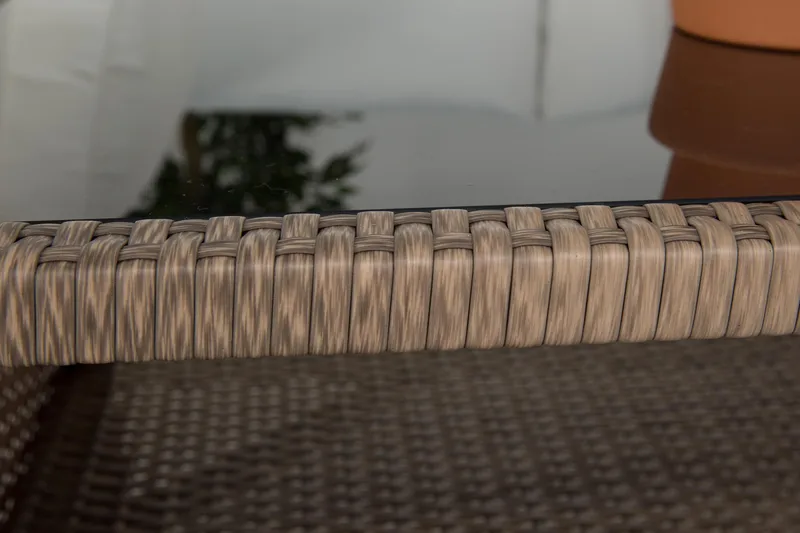 Bahamas Loungesæt 2 Personers + Bord m. Hylde - Sand - Have - Udendørs miljø - Altan & terrasse - Altanmøbler