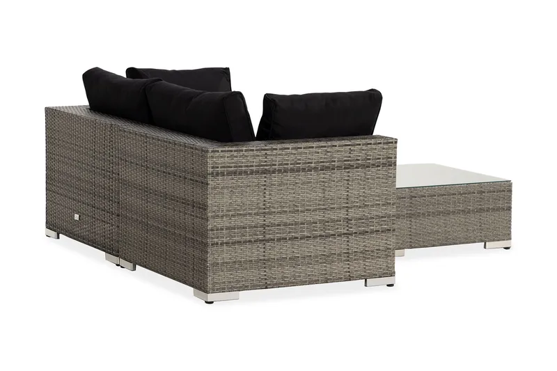 Bahamas Loungesæt 3 Personers+Bord - Grå - Have - Udendørs miljø - Altan & terrasse - Altanmøbler