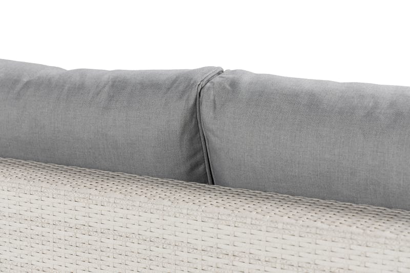 Bahamas Loungesæt 3 - Polyrattan Hvid - Have - Udendørs miljø - Altan & terrasse - Altanmøbler