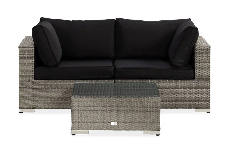 Bahamas Loungesæt 3 Personers+Bord, Grå