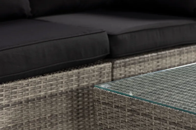 Bahamas Loungesæt 3 Personers+Bord - Grå - Have - Udendørs miljø - Altan & terrasse - Altanmøbler