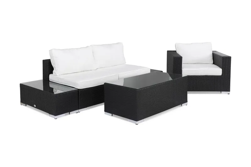 Bahamas Loungesæt 3 Pers 1 Bord - 2 Ender Grå - Have - Udendørs miljø - Altan & terrasse - Altanmøbler