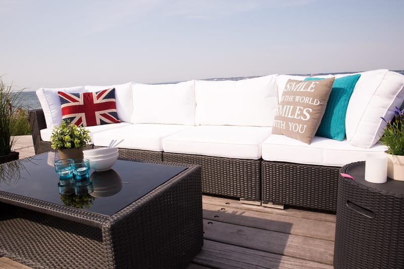 Bahamas Loungesæt 4 Personers+Bord - Sort - Have - Udendørs miljø - Altan & terrasse - Altanmøbler