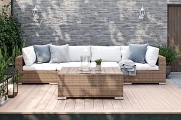 Bahamas Loungesæt 4 Personers+Bord - Sand - Have - Udendørs miljø - Altan & terrasse - Altanmøbler