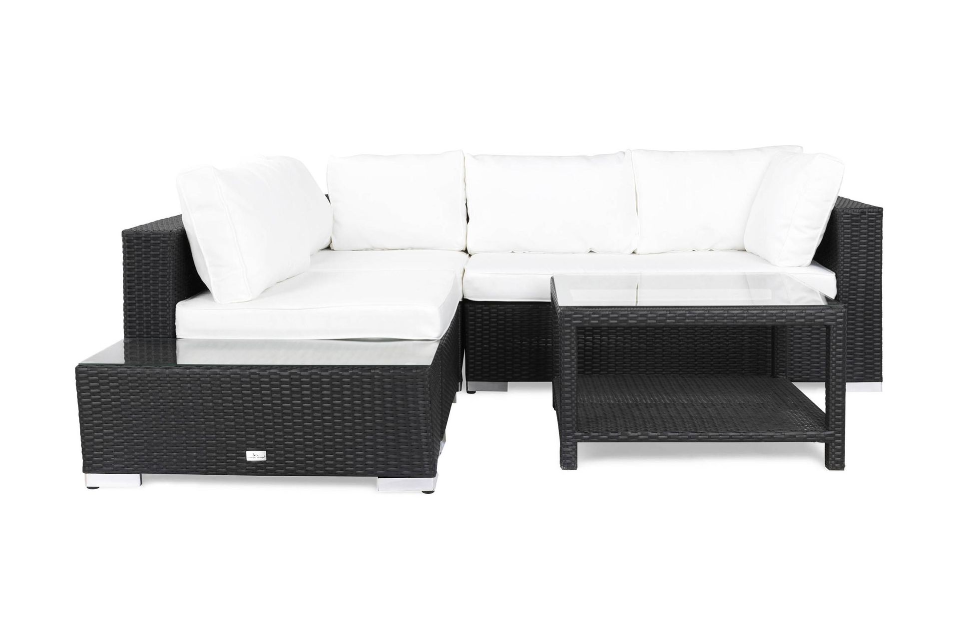 Bahamas Loungesæt 4 Pers Bord 75x75 - Ender Sort - Have - Udendørs miljø - Altan & terrasse - Altanmøbler