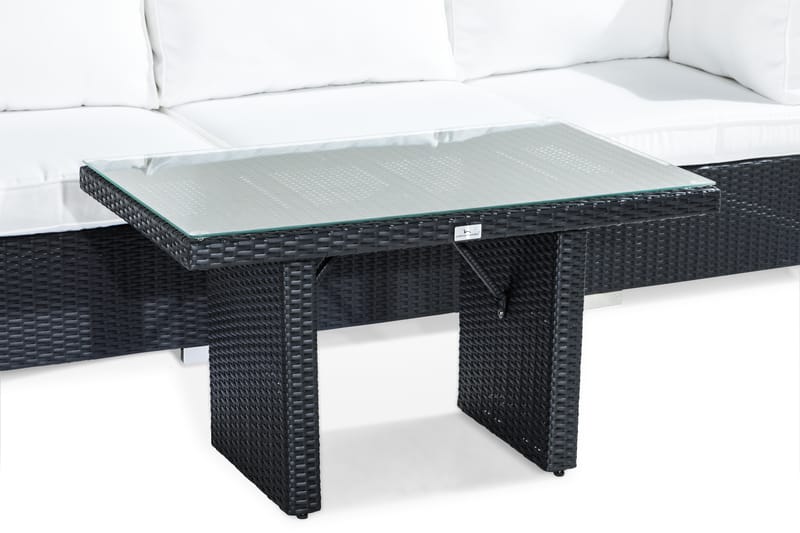 Bahamas Loungesæt 4-Personers - Sort Bord - Have - Udendørs miljø - Altan & terrasse - Altanmøbler