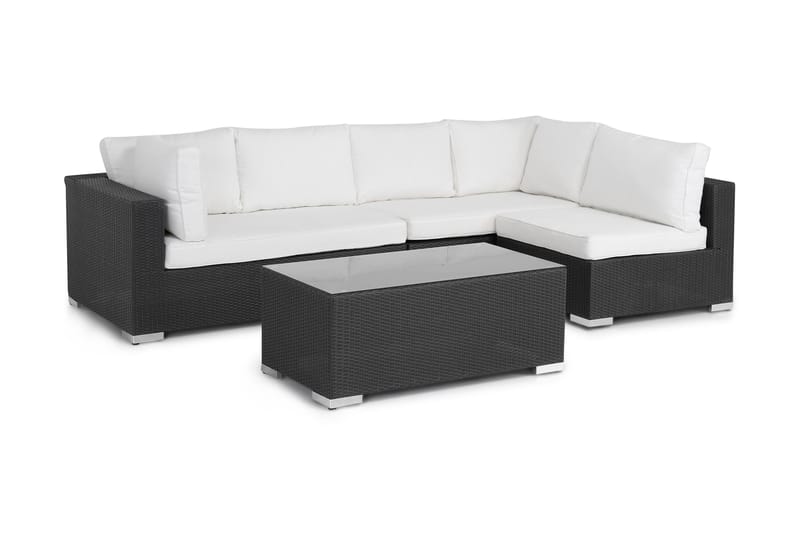 Bahamas Loungesæt 5 - Sort - Altanmøbler - Sofagrupper udendørs - Loungesæt