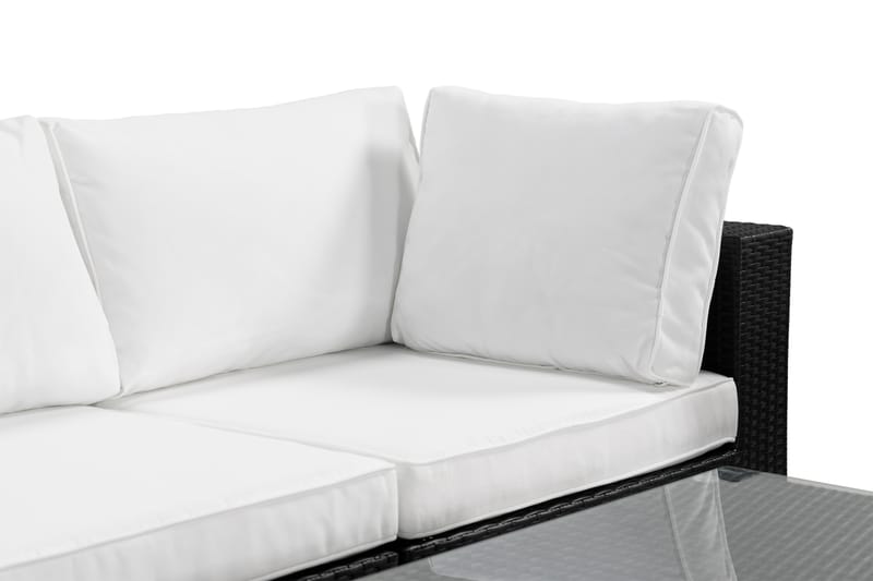 Bahamas Loungesæt 5 personers - Sort Polyrattan - Have - Udendørs miljø - Altan & terrasse - Altanmøbler