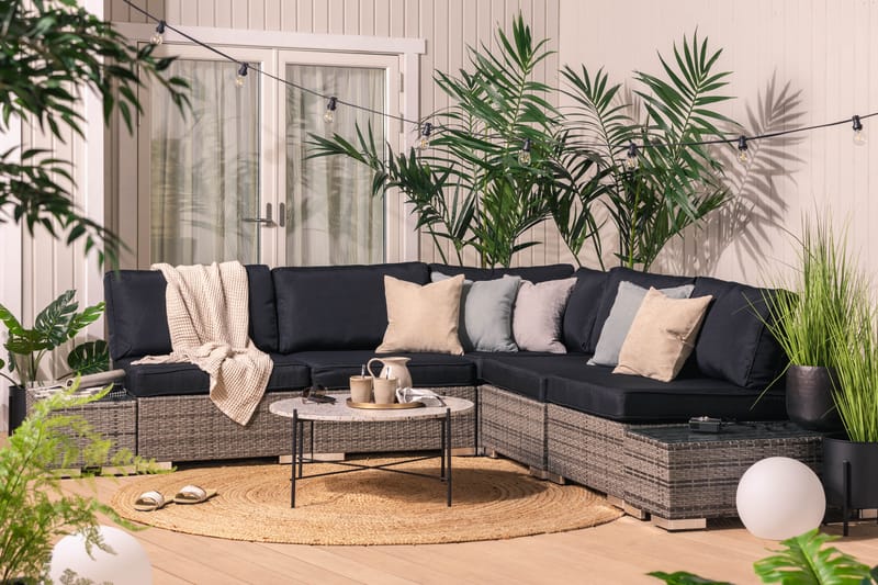Bahamas Loungesæt 5 Pers 2 Ender - 2 Ender Grå - Have - Udendørs miljø - Altan & terrasse - Altanmøbler
