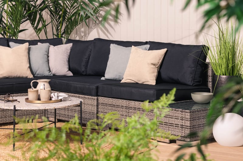 Bahamas Loungesæt 5 Pers 2 Ender - 2 Ender Grå - Have - Udendørs miljø - Altan & terrasse - Altanmøbler