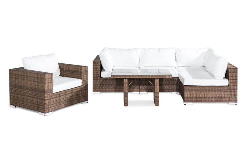 Bahamas Loungesæt 5-Personers - Sand Bord Lænestol - Have - Udendørs miljø - Altan & terrasse - Altanmøbler