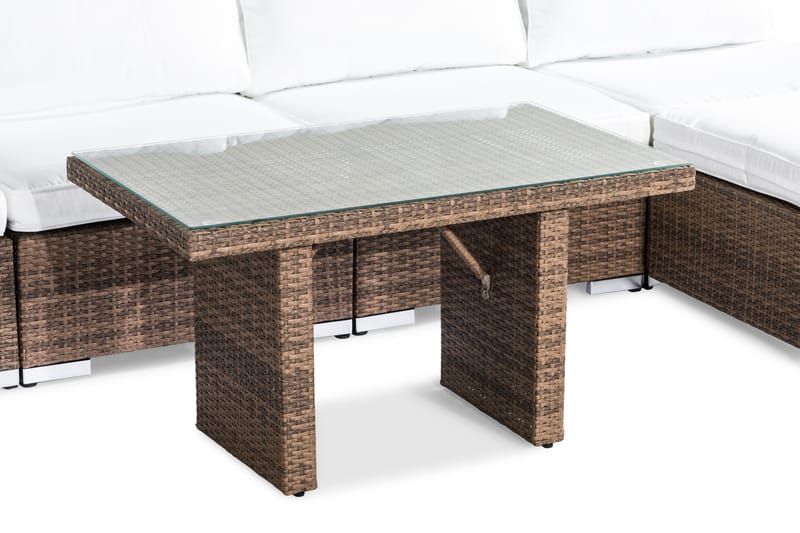 Bahamas Loungesæt 5-personers - Sand Bord Chaiselong Ende - Have - Udendørs miljø - Altan & terrasse - Altanmøbler
