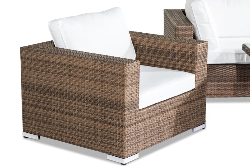 Bahamas Loungesæt 5-Personers - Sand Bord Lænestol - Have - Udendørs miljø - Altan & terrasse - Altanmøbler