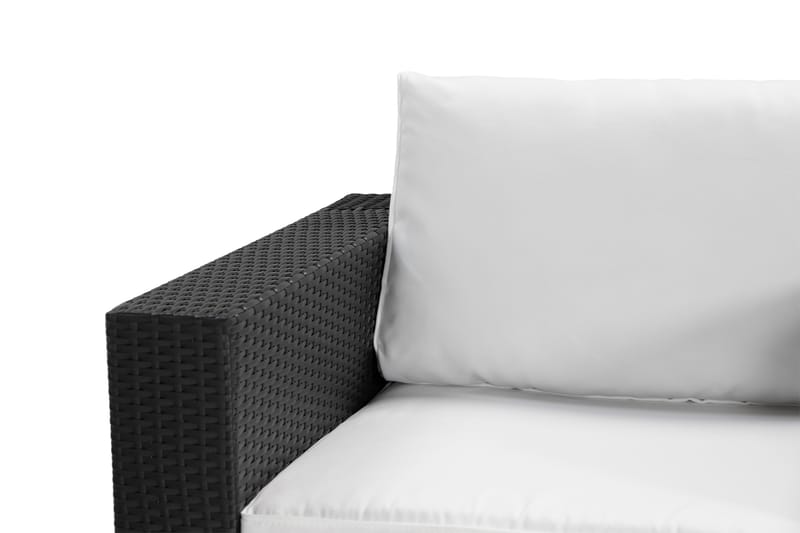 Bahamas Loungesæt 6 Personers+Bord m. Hylde - Sort - Have - Udendørs miljø - Altan & terrasse - Altanmøbler