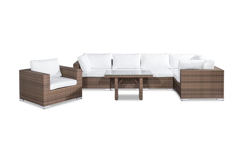 Bahamas Loungesæt 6-Personers - Sand Bord Lænestol - Have - Udendørs miljø - Altan & terrasse - Altanmøbler