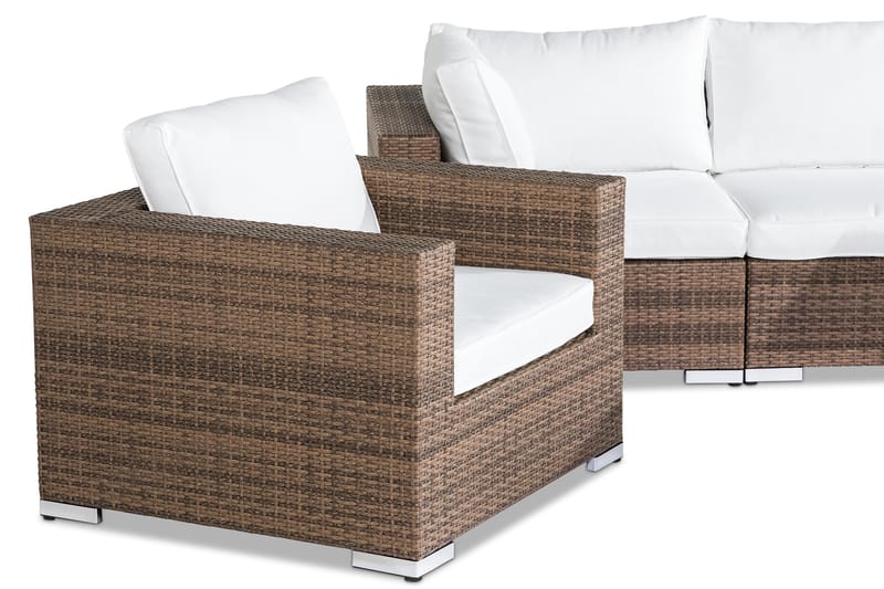 Bahamas Loungesæt 6-Personers - Sand Bord 2 Lænestole - Have - Udendørs miljø - Altan & terrasse - Altanmøbler