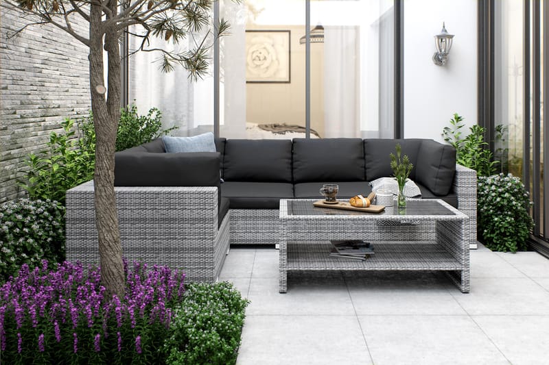 Bahamas Loungesæt - Grå - Sofagrupper udendørs - Loungesæt - Altanmøbler
