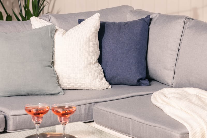 Bahamas Loungesæt - Hvid Polyrattan - Have - Udendørs miljø - Altan & terrasse - Altanmøbler