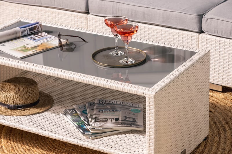 Bahamas Loungesæt Polyrattan - Hvid - Have - Udendørs miljø - Altan & terrasse - Altanmøbler