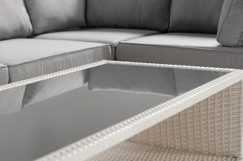 Bahamas Loungesæt Polyrattan - Hvid - Have - Udendørs miljø - Altan & terrasse - Altanmøbler