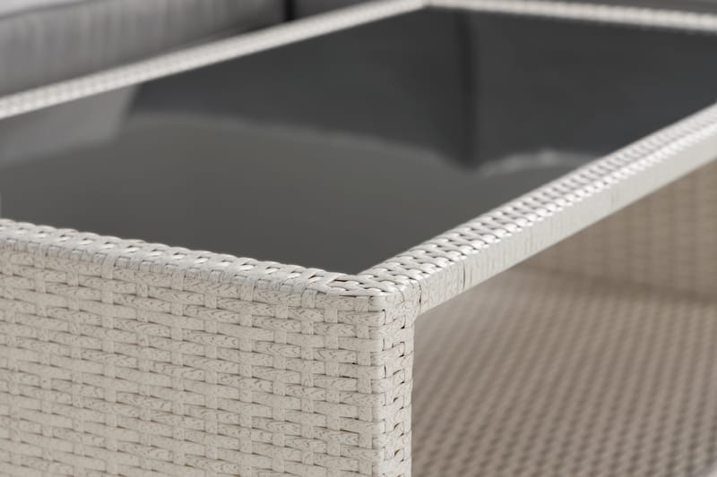 Bahamas Loungesæt - Polyrattan Hvid - Have - Udendørs miljø - Altan & terrasse - Altanmøbler