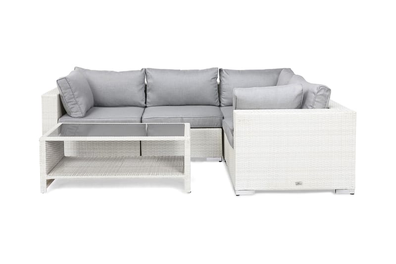 Bahamas Loungesæt Polyrattan - Hvid - Have - Udendørs miljø - Altan & terrasse - Altanmøbler