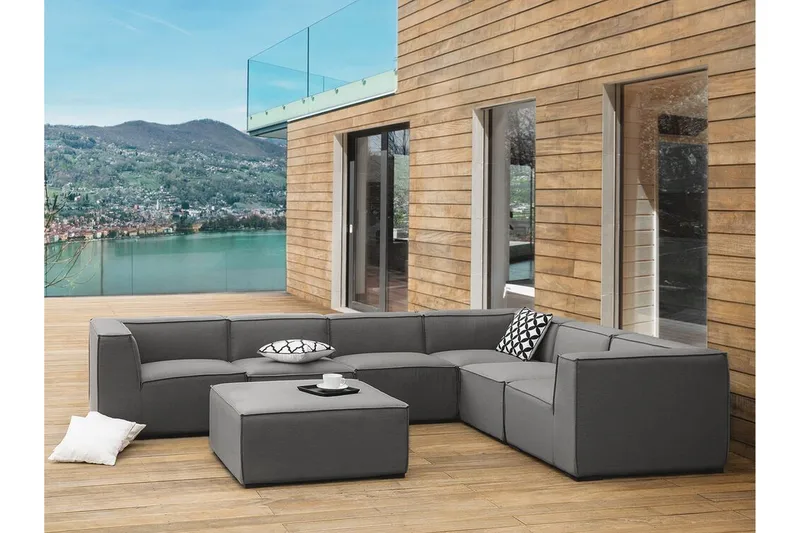 Banuncias Loungesæt - Grå - Havemøbler - Loungemøbler - Loungesæt