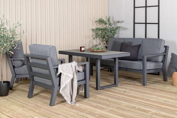 Barcelona loungegruppe sort - Venture Home - Havemøbler - Loungemøbler - Loungesæt