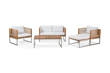 Bermuda Loungesæt - Træ/Natur - Havemøbler - Loungemøbler - Loungesæt