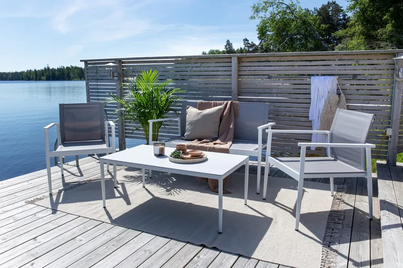 Break Loungesæt 4-Pers. - Hvid - Havemøbler - Loungemøbler - Loungesæt