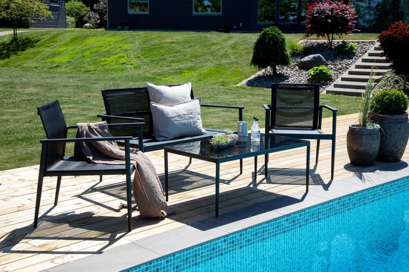 Break Loungesæt 4-Pers. - Sort - Havemøbler - Loungemøbler - Loungesæt