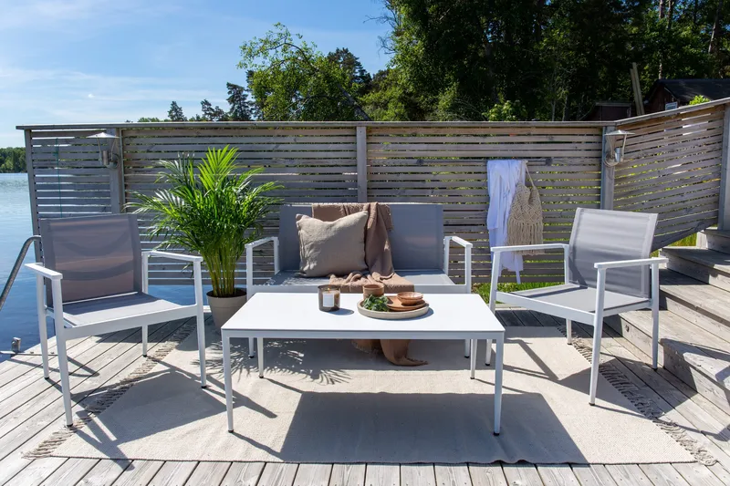 Break Loungesæt 4-Pers. - Hvid - Havemøbler - Loungemøbler - Loungesæt