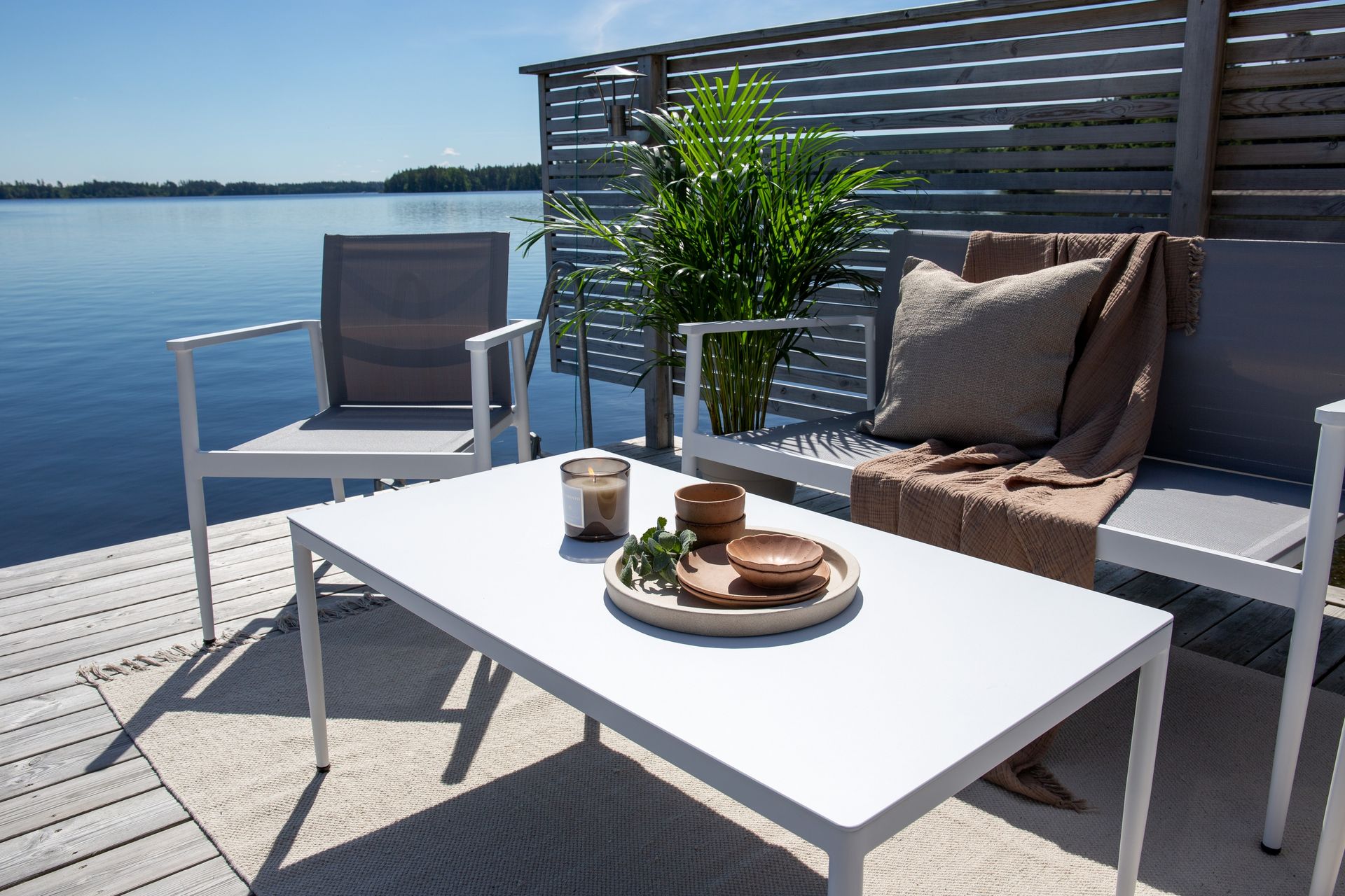 Break Loungesæt 4-Pers. - Hvid - Havemøbler - Loungemøbler - Loungesæt