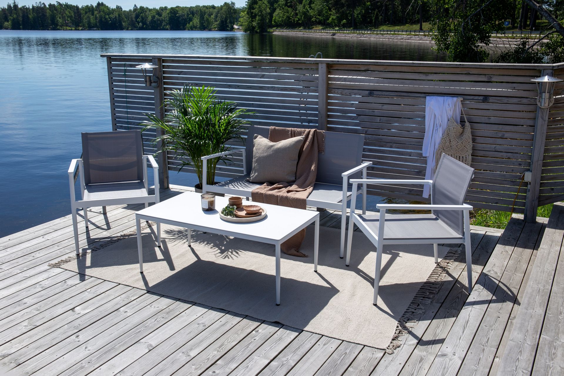 Break Loungesæt 4-Pers. - Hvid - Havemøbler - Loungemøbler - Loungesæt