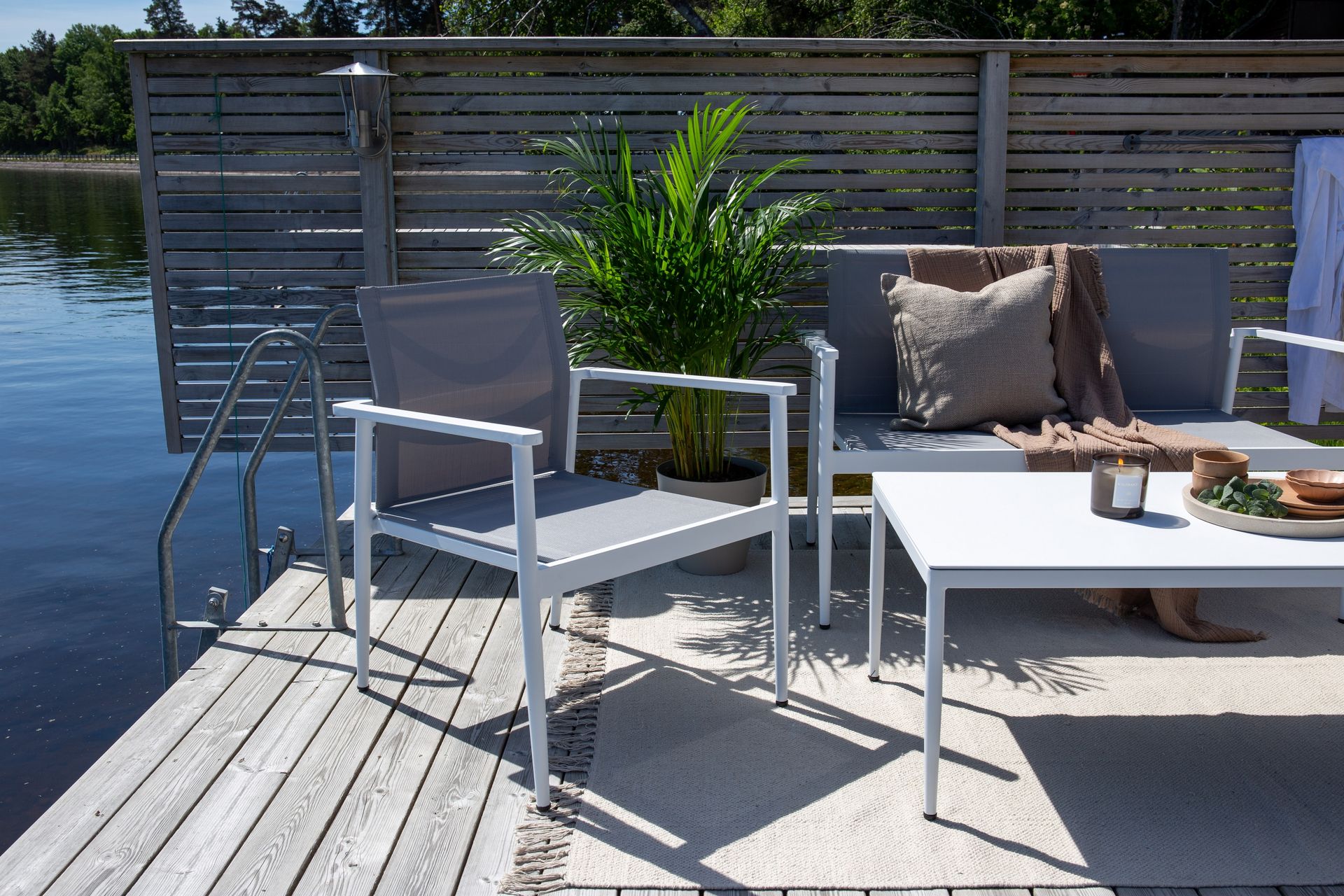 Break Loungesæt 4-Pers. - Hvid - Havemøbler - Loungemøbler - Loungesæt