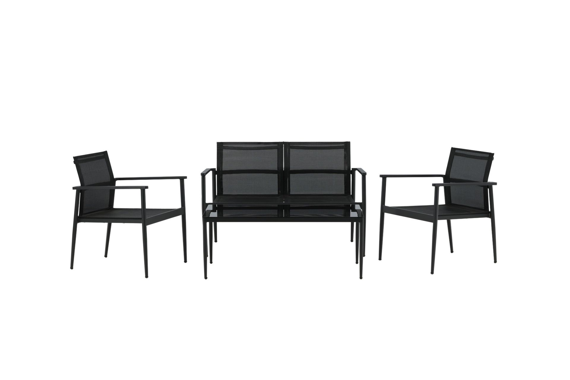 Break Loungesæt 4-Pers. - Sort - Havemøbler - Loungemøbler - Loungesæt