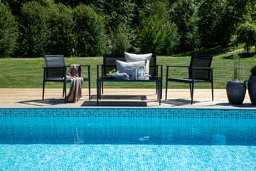Break Loungesæt 4-Pers. - Sort - Havemøbler - Loungemøbler - Loungesæt
