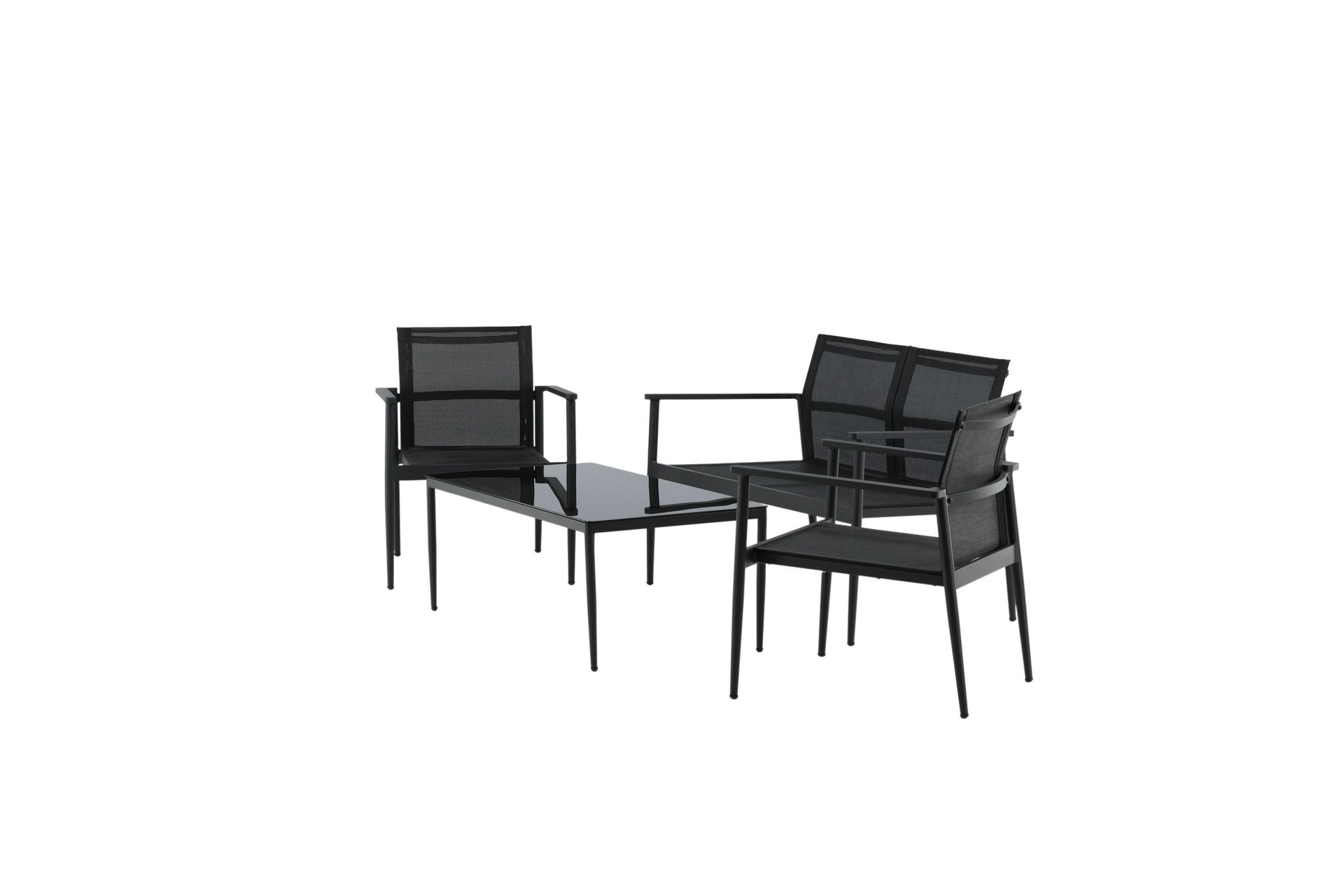 Break Loungesæt 4-Pers. - Sort - Havemøbler - Loungemøbler - Loungesæt