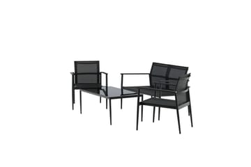 Break Loungesæt 4-Pers. - Sort - Havemøbler - Loungemøbler - Loungesæt