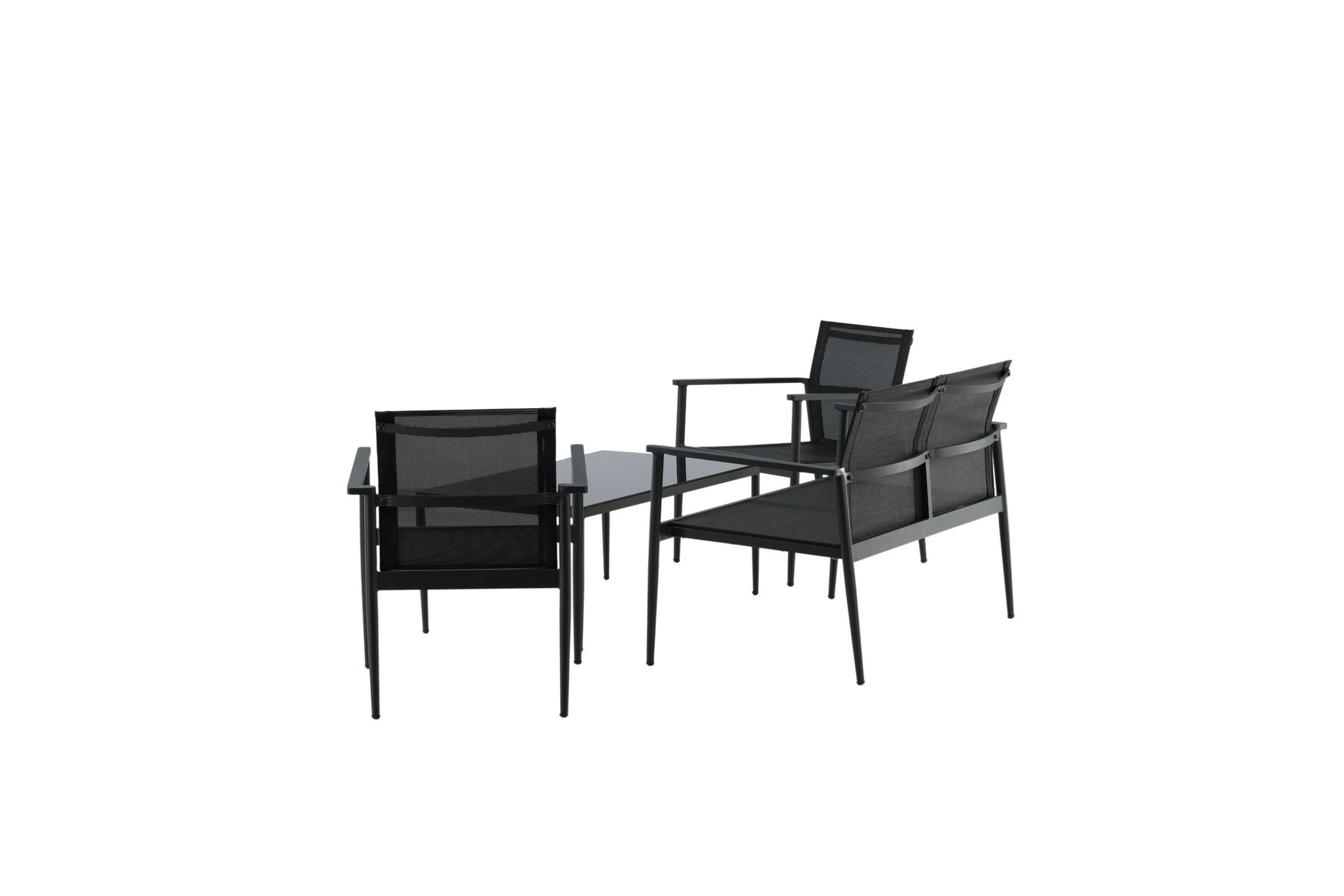 Break Loungesæt 4-Pers. - Sort - Havemøbler - Loungemøbler - Loungesæt