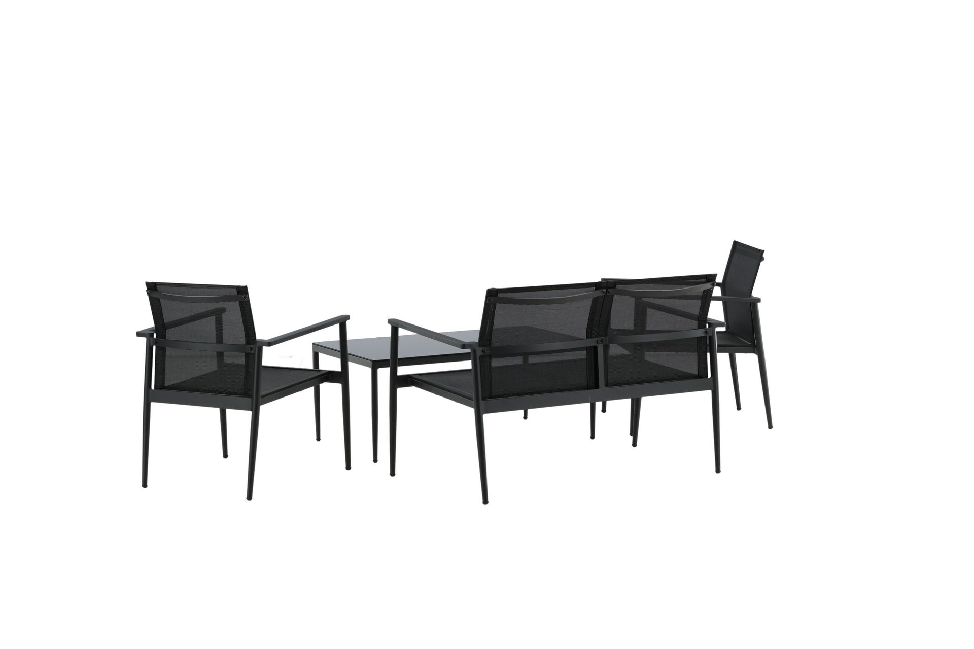 Break Loungesæt 4-Pers. - Sort - Havemøbler - Loungemøbler - Loungesæt