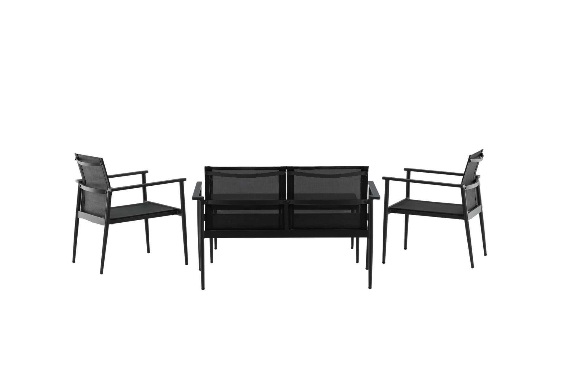 Break Loungesæt 4-Pers. - Sort - Havemøbler - Loungemøbler - Loungesæt