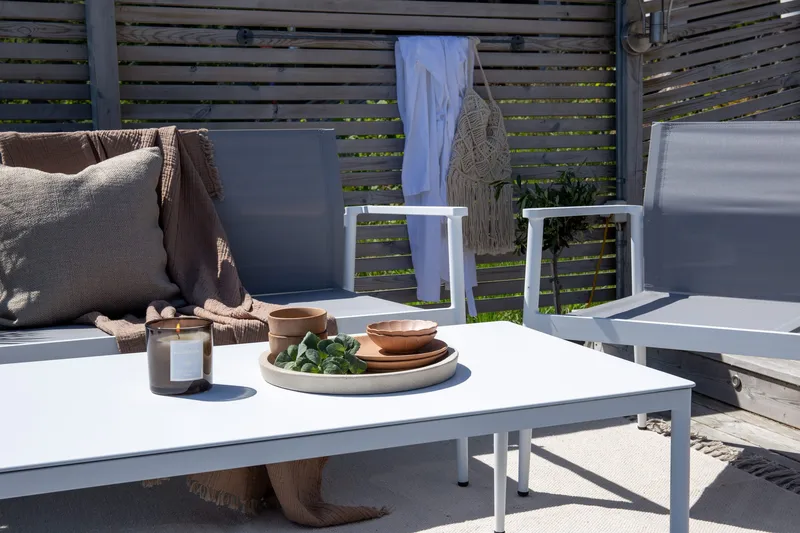 Break Loungesæt 4-Pers. - Hvid - Havemøbler - Loungemøbler - Loungesæt