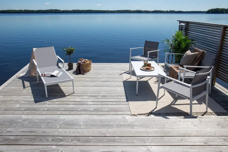 Break Loungesæt 4-Pers. - Hvid - Havemøbler - Loungemøbler - Loungesæt