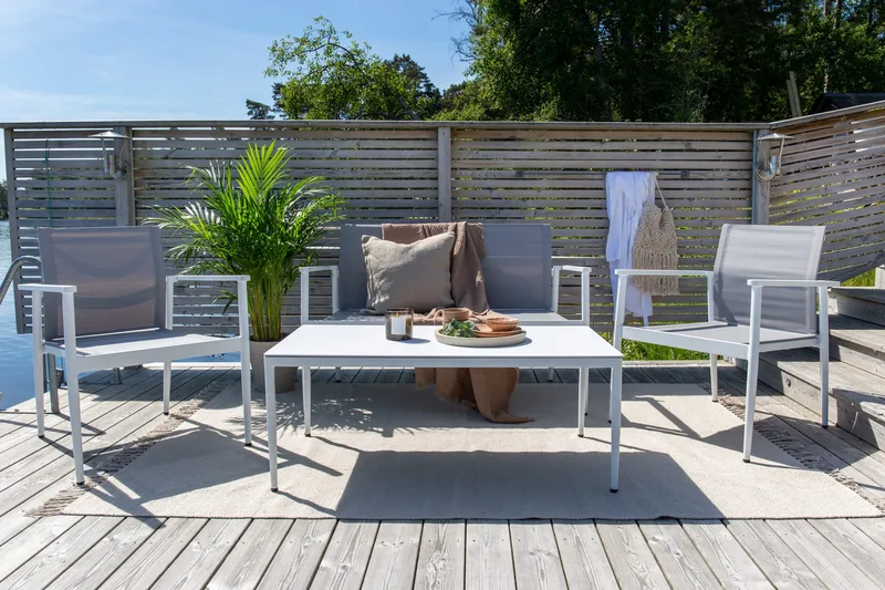 Break Loungesæt 4-Pers. - Hvid - Havemøbler - Loungemøbler - Loungesæt