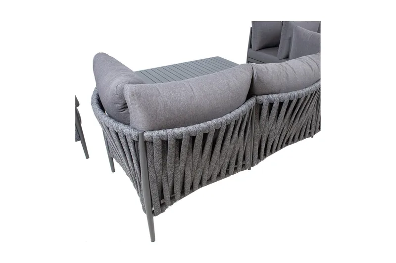 Bremen Møbelsæt 4 dele Grå - Havemøbler - Loungemøbler - Loungesæt